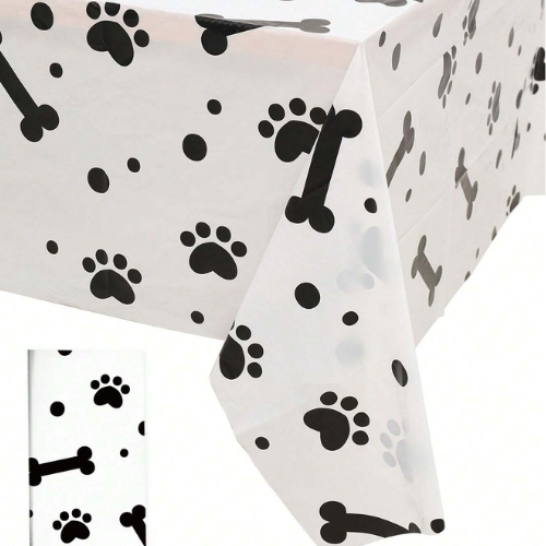 Party Dog Plastic Table Cover