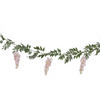 Blush Pink Wisteria Foliage Party Garland