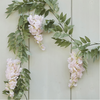 Blush Pink Wisteria Foliage Party Garland