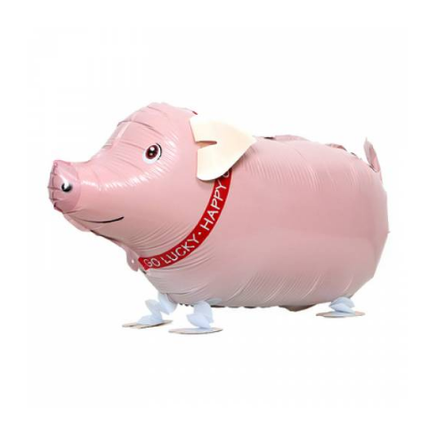 Pig Shaped Farm Animal Foil Balloon