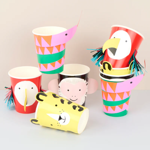 Jungle Jamboree Character Paper Party Cups