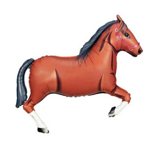 Horse Shaped Farm Animal Foil Balloon