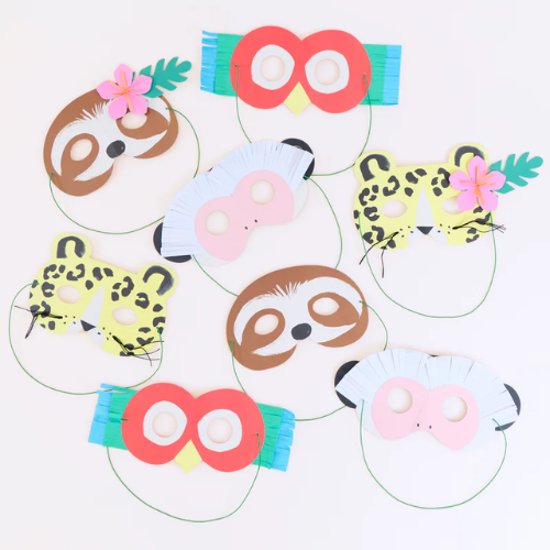 Jungle Jamboree Paper Party Masks