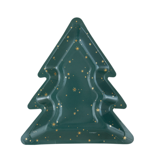 Christmas Tree Shaped Paper Party Plates