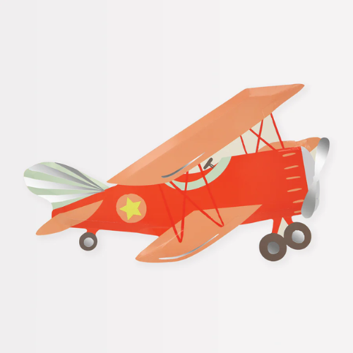 Airplane Shaped Paper Party Plates Meri Meri Party