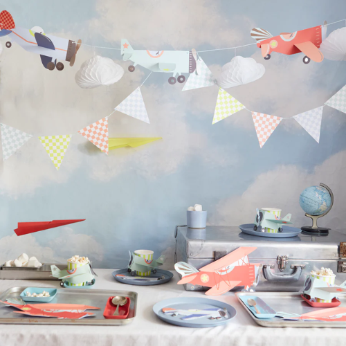 Airplane Shaped Paper Party Plates Meri Meri Party