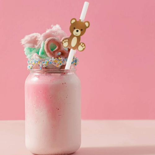 Teddy Bear Paper Party Straws