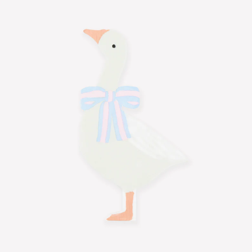 Little Animals Goose Shaped Paper Party Napkins