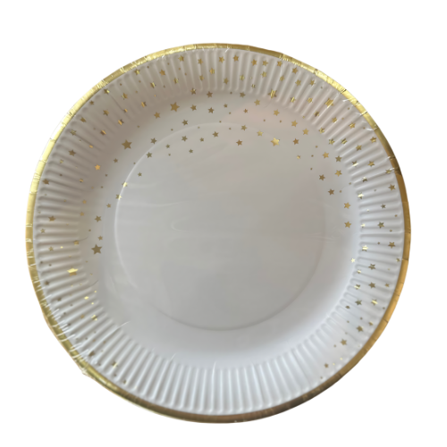 Star Round Paper Party Plates