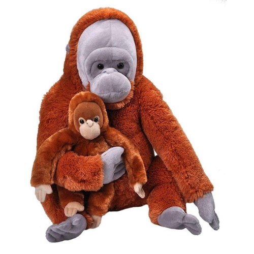  Jumbo Orangutan Mum and Baby Teddy Bear Soft Toy