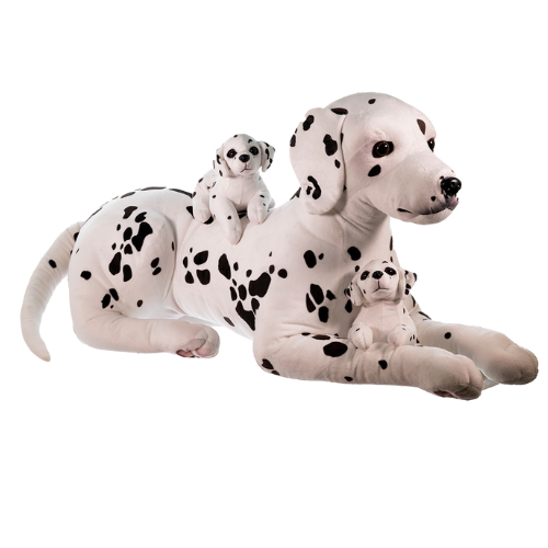 Jumbo Dalmatian Mum and Puppies Teddy Bear Soft Toy