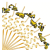 Construction Diggers Reusable Spiral Straws - Pack of 8