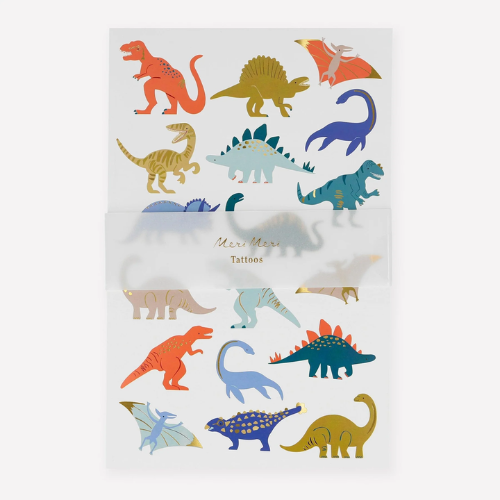 Dinosaur Kingdom Large Tattoos - 2 Sheets Meri Meri