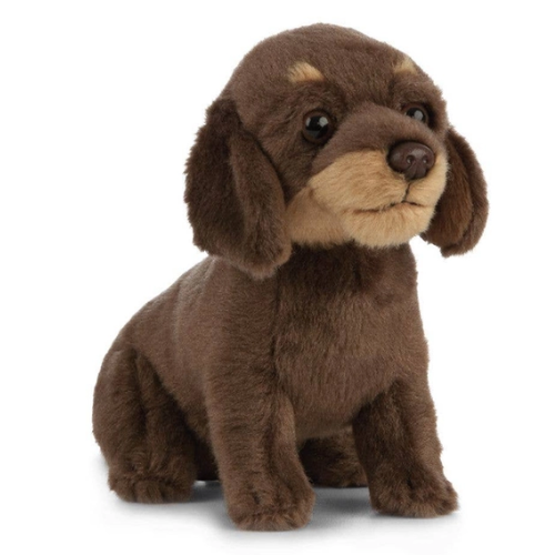Living Nature Dachshund Brown Puppy Teddy Bear - Soft Toy