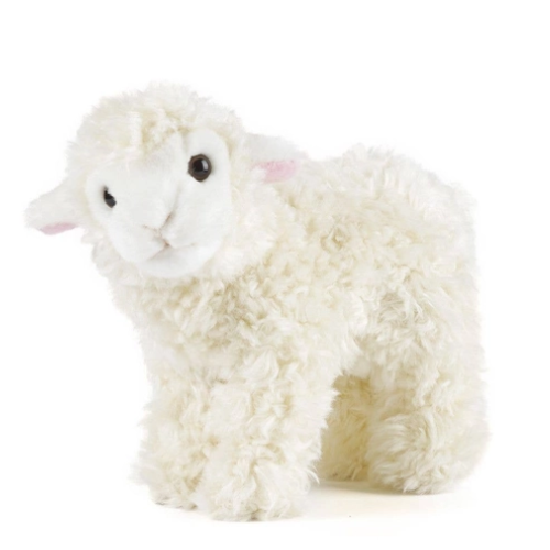 Living Nature Small Standing Lamb Teddy Bear - Soft Toy