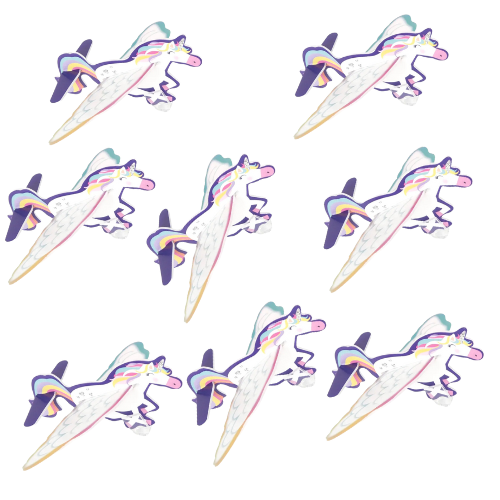 Unicorn Gliders Pack of 8