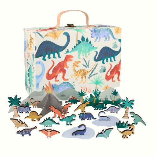 Wooden Dinosaur Kingdom Advent Calendar Suitcase - Meri Meri
