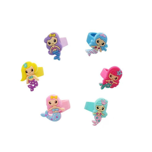 Mermaid Shaped Toy Rings