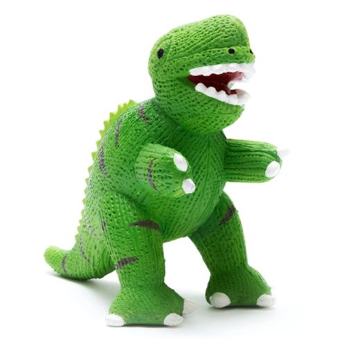 Natural Rubber T Rex Dinosaur Toy, Bath Toy and Teether