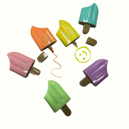Mini Ice Cream Highlighters 6 Pack
