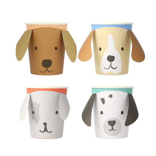 Puppy Dog Party Cups Pack of 8 Meri Meri 