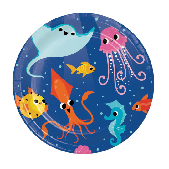 Under The Sea Paper Party Plate