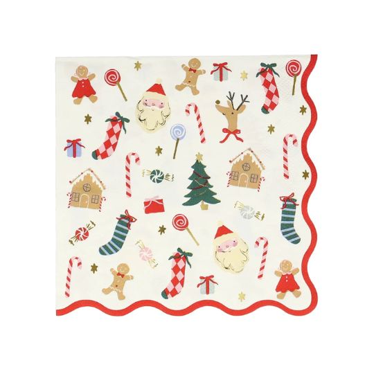 Jolly Christmas Large Napkins - Meri Meri