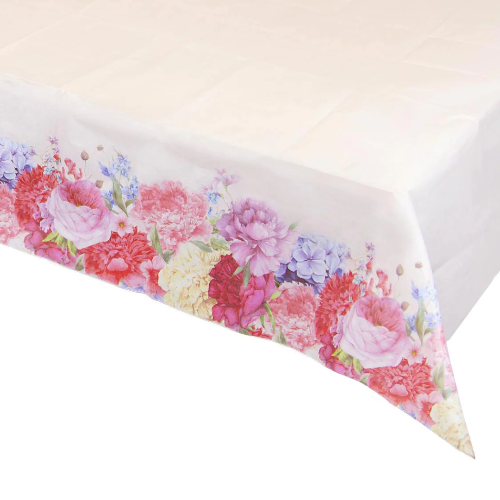 Truly Scrumptious Floral Garden Paper Tablecloth