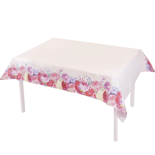 Truly Scrumptious Floral Garden Paper Tablecloth