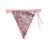 Luxe Pink Glitter Fabric Bunting