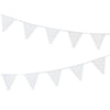 Botanical White Paper Lace Bunting