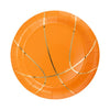 Basketball Shaped Paper Party Plates