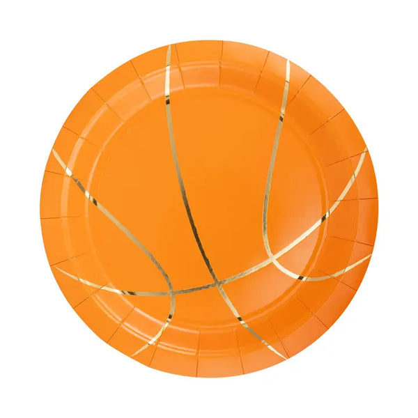 Basketball Shaped Paper Party Plates
