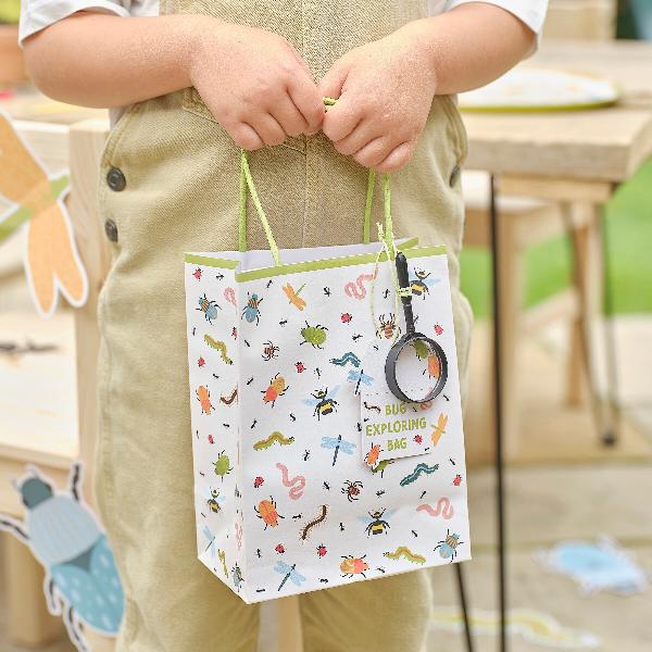Bugging Out Paper Party Bags with Magnifying Glasses