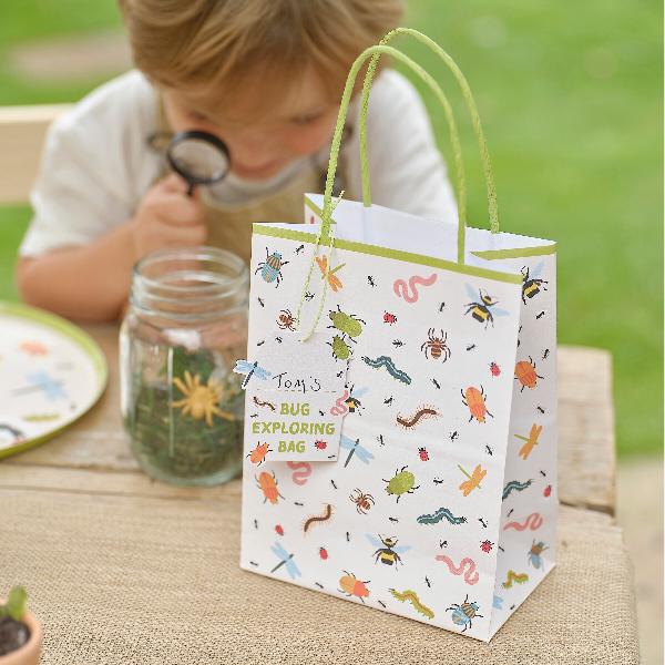 Bugging Out Paper Party Bags with Magnifying Glasses