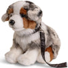 Daphne Australian Shepherd Puppy Dog With Lead - Teddy Bear Soft Toy