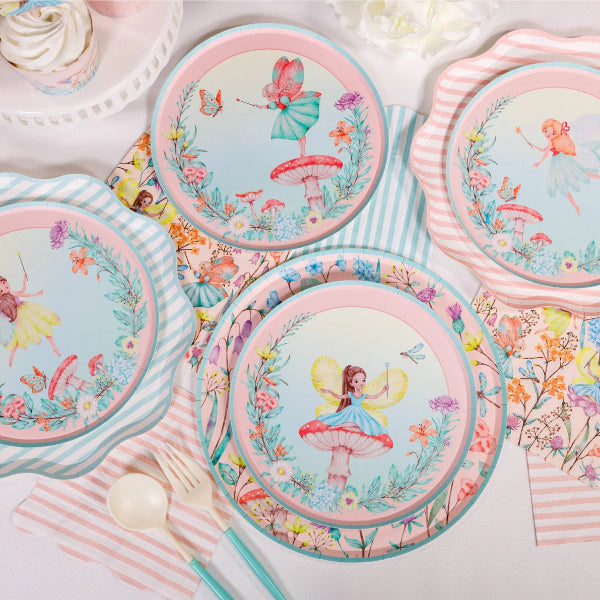 Fairy Garden Paper Party Plates - Small