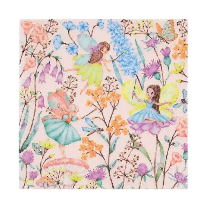 Fairy Garden Paper Party Napkins