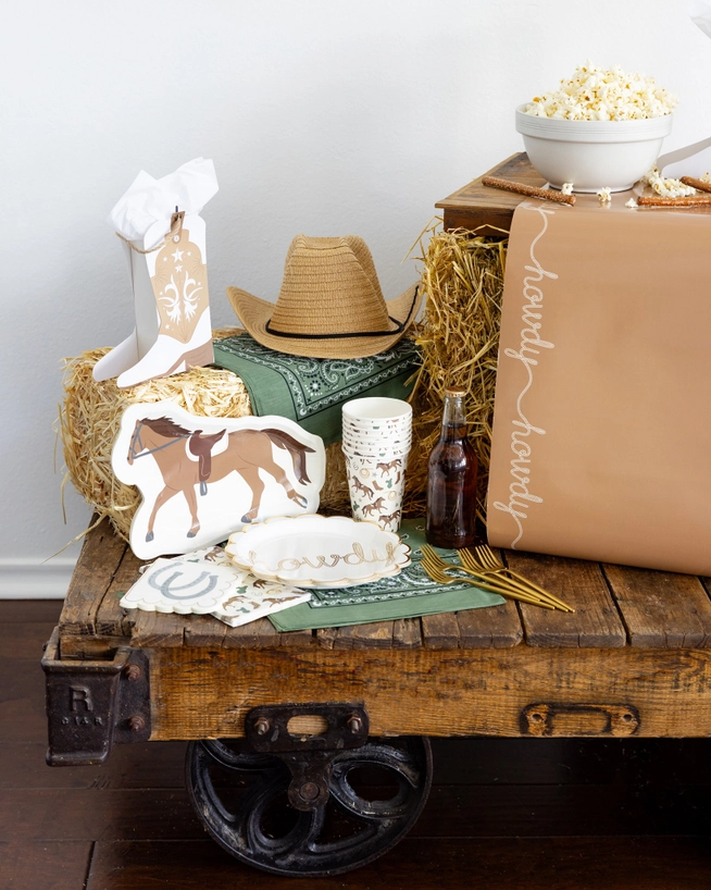 Cowboy Horse Shaped Paper Party Plate