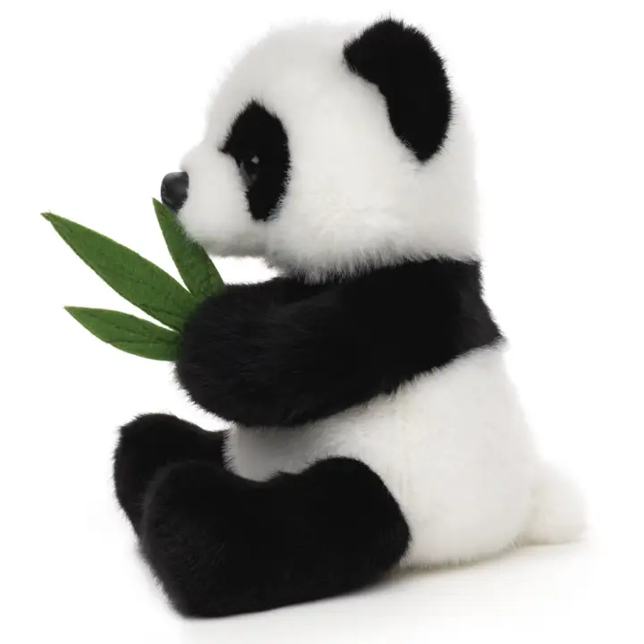 Sitting Panda with Leaf Teddy Bear Soft Toy