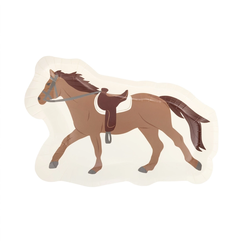 Cowboy Horse Shaped Paper Party Plate