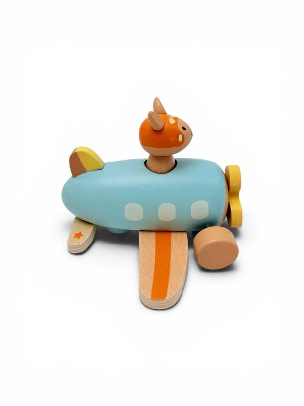 Wooden Kangaroo Airplane Vehicle – Timber Toy
