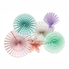 Mermaid Under the Sea Paper Fan Set – Set of 6