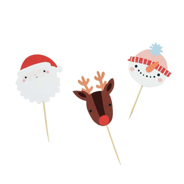 Christmas Friends Cupcake & Food Picks