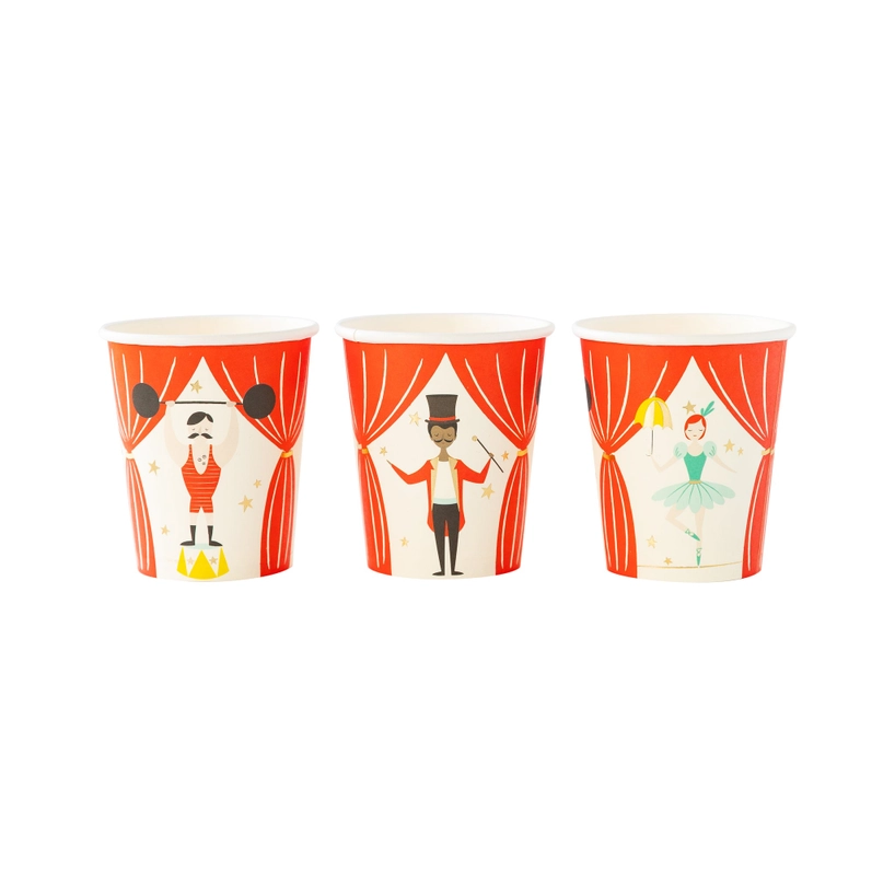 Carnival Circus Paper Party Cups