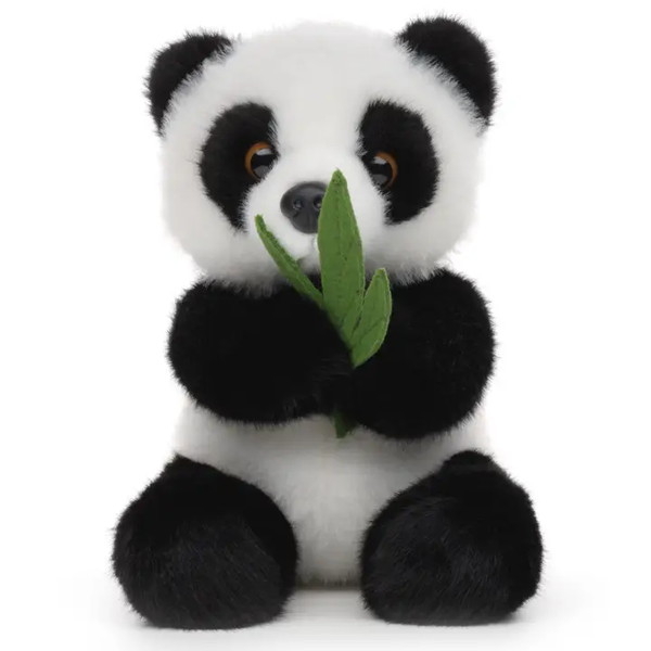 Sitting Panda with Leaf Teddy Bear Soft Toy