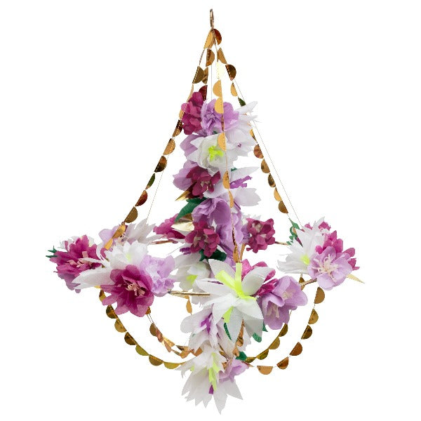 Lilac Floral Blossom Chandelier Meri Meri