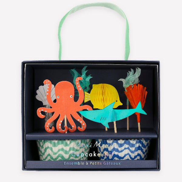 Octopus & Shark Cupcake Kit - Under The Sea