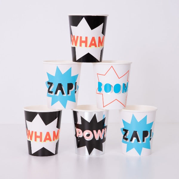Superhero Paper Party Cups Meri Meri