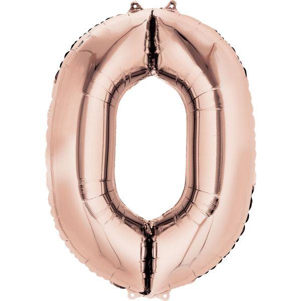 Rose Gold Jumbo Foil Balloon # 0